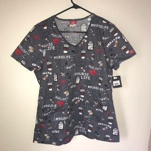 NURSE scrub top